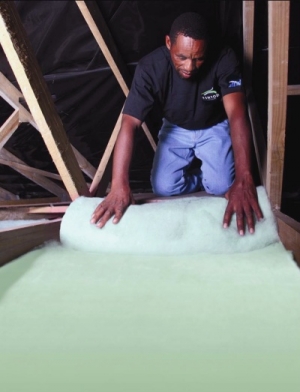 Ceiling insulation is the first step in saving energy