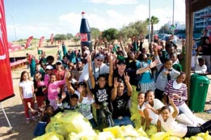 earth warriors comb the beach