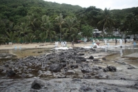 Popular Thai beach blanketed in 50,000 liters of oil 