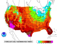 Extremely hot conditions expected in Western & Eastern Cape.