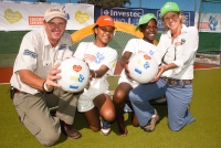Conservation scores a goal through soccer