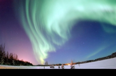 What makes northern lights happen? 