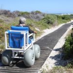 Disabled Gansbaai residents receive PVC beach wheelchairs